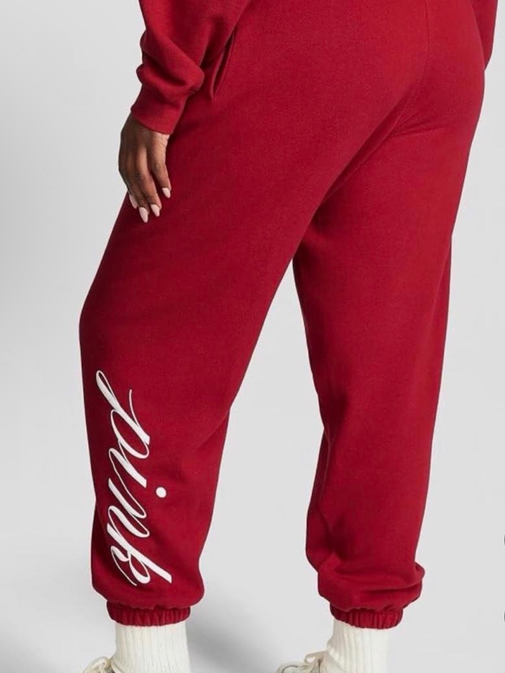 VS Pink Fleece Sweatpants